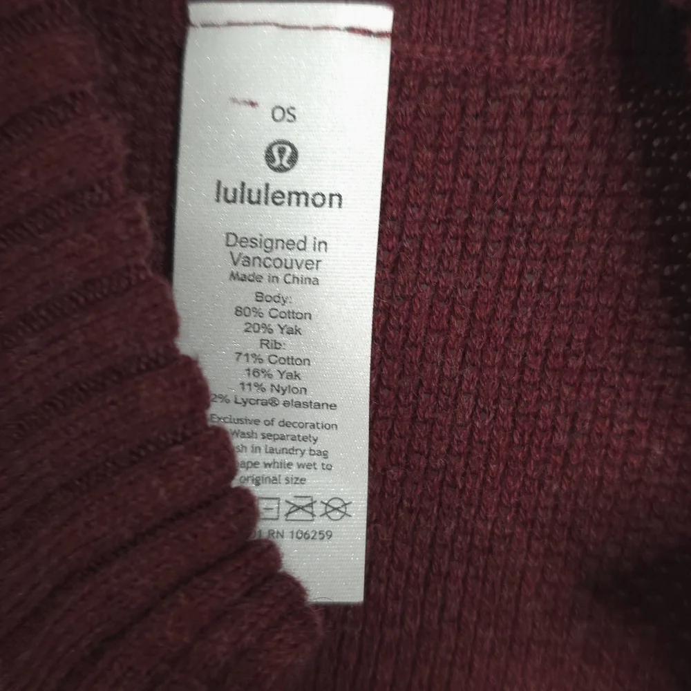 Lululemon Call Me Cozy Mock Turtleneck Zip Front Wrap - Picture 6 of 8